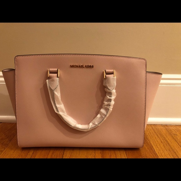 🎉HOST PICK HP🎉 Michael Kors Brand New Pink Large Selma Satchel - Picture 4 of 6